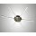 TRANGO 3133 Design LED-Deckenleuchte Serie *WAVE* 6 Flammen I dimmbar I modern & chic I in Wellenform I Deckenstrahler I 6x 5 Watt LED Modul I 6x 500 Lumen I 3000K warmweiß I Nickel matt & Chrom I Wohnzimmer Lampe I Bürolampe