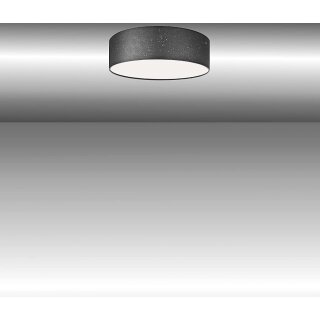 Trango Deckenleuchte Mit Sternenhimmel-Effekt – Stoffschirm 50 Cm, Weiß, 3x E27, Inkl. Montagezubehör