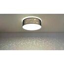 Deckenleuchte mit Sternenhimmel Stoff *SCHWARZ* 2x E27 Fassung 380mm