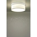 Deckenlampe *WEISS* 2x E27 Fassung 380mm Stoffbezug