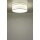 Deckenlampe *WEISS* 2x E27 Fassung 380mm Stoffbezug