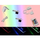 Glaskantenbeleuchtung Set mit 2 Clips