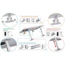 BK4 Set Plug & Play Balkonkraftwerk inkl. 800-Watt Micro-Wechselrichter, 2x 400Wp Solarmodul, 3m Schuko-Kabel mit Stecker, 2x Solarmodul Halterung