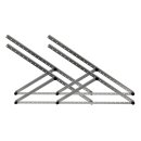 BK3 Komplett Set Plug & Play Balkonkraftwerk inkl. 800-Watt Micro-Wechselrichter, 2x 400Wp Solarmodul, 3m Schuko-Kabel mit Stecker 2x Solarmodul Halterung