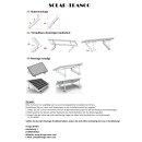 Aluminium Solarmodul Halterung bis 114cm Modulbreite für Flachdach, Wand, Universal-Aufsteller Neigungswinkel bis 45°