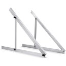 Aluminium Solarmodul Halterung bis 114cm Modulbreite für Flachdach, Wand, Universal-Aufsteller Neigungswinkel bis 45°