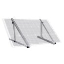 XXL-Aluminium Solarmodul Halterung bis 120cm Modulbreite - Solarmodul bis 600W - Neigungswinkel bis 45° Flachdach, Boden, Solarpanel, PV-Module Befestigung senkrecht oder waagerecht