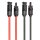 TRANGO 2er Set je 2m in Rot & Schwarz ST-0113-2M*RS Verlängerung Solarkabel 6mm² Solarpanel Verbindungskabel Solarstecker, Spannung 1500V IP68 Wasserdicht Solarmodul Verlängerungskabel