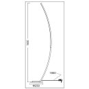 Trango 1525A Stufenlos dimmbar Stehlampe in Anthrazit-Optikt 15 Watt – 1300 Lumen – 3000K warmweiß LED Modul Serie *ARC* Höhe: 150cm Standlampe - Wohnzimmer Leuchte mit weißes satiniertes Lampenschirm