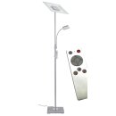 TRANGO 1529 LED-Stehlampe in Eckig stufenlos dimmbar & Farbtemperatur 3000K bis 6500K per Fernbedienung einstellbar - 36 Watt 3640 Lumen *M&S* 180cm hoch Standlampe, Wohnzimmer Leuchte, Deckenfluter