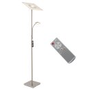 TRANGO 1529 LED-Stehlampe in Eckig stufenlos dimmbar & Farbtemperatur 3000K bis 6500K per Fernbedienung einstellbar - 36 Watt 3640 Lumen *M&S* 180cm hoch Standlampe, Wohnzimmer Leuchte, Deckenfluter