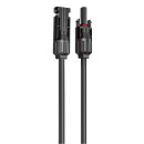 TRANGO 1er Set je 20 m Verlängerung Solarkabel ST-0119-20MB in Schwarz 6mm² Solarpanel Verbindungskabel Solarstecker, Spannung 1500V IP68 Wasserdicht Solarmodul Verlängerungskabel