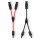 TRANGO 2er Pack ST-0126 je 1x Rot & Schwarz 4mm² Solarmodul Y-Verteiler Solarkabel, Solarpanel Verbindungskabel für Parallel-Photovoltaik-Anschluss, Y-Solarstecker inkl. Nennstrom: 30A