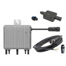 BK1 Plug & Play Balkonkraftwerk Set inkl. 800-Watt Micro-Wechselrichter, 2x 400W Solarmodul, 3m Schuko-Anschlusskabel, Solaranlage