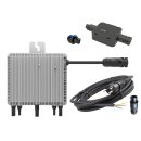 BK2 Plug & Play Balkonkraftwerk Set inkl. 800-Watt Micro-Wechselrichter, 2x 400W Solarmodul, 3m Schuko-Anschlusskabel, Solaranlage