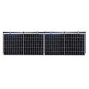 BK10 Plug & Play Balkonkraftwerk für eckig Balkongelände inkl. 800W Wechselrichter, 2x 400W Solarmodul, 3m Kabel mit Stecker, 2x Vario Montage Set & 4x Rund-Haken