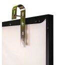 1er Pack Solarmodul Edelstahl Haken, Balkonkraftwerk Halterung für Runde Balkongelände – Universal Solarmodul Haken, Solarpanel Befestigung, Balkon Befestigung in Rund Rohr bis 50mm Ø