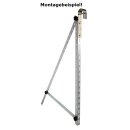 1er Pack Solarmodul Edelstahl Haken, Balkonkraftwerk Halterung für Runde Balkongelände – Universal Solarmodul Haken, Solarpanel Befestigung, Balkon Befestigung in Rund Rohr bis 50mm Ø