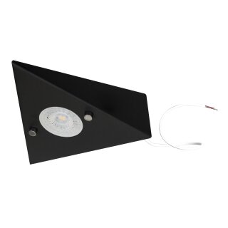1er Erweiterungsset Matt-Schwarz Küchenunterbauleuchte inkl. 1x 4,8 Watt LED Modul 3000K warmweiß direkt 230 Volt