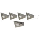 5er Set LED-Unterbauleuchte 4,8 Watt LED Modul 3000K warmweiß