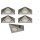 5er Set LED-Unterbauleuchte 4,8 Watt LED Modul 3000K warmweiß