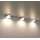 5er Set LED-Unterbauleuchte 4,8 Watt LED Modul 3000K warmweiß