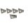 5er Set LED-Unterbauleuchte 4,8 Watt LED Modul 3000K warmweiß