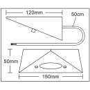 5er Set LED-Unterbauleuchte in matt-Schwarz 4,8 Watt LED Modul 3000K warmweiß