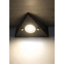 5er Set LED-Unterbauleuchte in matt-Schwarz 4,8 Watt LED Modul 3000K warmweiß