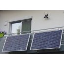 TRANGO ST-0006S Balkonkraftwerk Solarmodul ALU-Halterung...