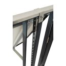 TRANGO ST-0006S Balkonkraftwerk Solarmodul ALU-Halterung inkl. 2x Edelstahl-Haken in Eckig Balkongelände, Flachdach, Wand, Universal-Aufsteller bis 114cm Panel Breite 425W Winkel bis 45° verstellbar
