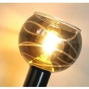 TRANGO 3-flg. 1010-38SD Edelstahl-Optik Deckenleuchte schwenkbar *WOW* inkl. 3x 3-Stufen dimmbar LED-Leuchtmittel 3000K warmweiß Deckenlampe mit Design rauchigen Glasschirmen