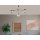 TRANGO 3-flg. 1010-32SD Edelstahl-Optik Deckenleuchte schwenkbar *WOW* inkl. 3x 3-Stufen dimmbar LED-Leuchtmittel 3000K warmweiß Deckenlampe mit Design rauchigen Glasschirmen
