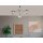 TRANGO 3-flg. 1010-38SD Edelstahl-Optik Deckenleuchte schwenkbar *WOW* inkl. 3x 3-Stufen dimmbar LED-Leuchtmittel 3000K warmweiß Deckenlampe mit Design rauchigen Glasschirmen