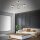 TRANGO 3-flg. 1010-38SD Edelstahl-Optik Deckenleuchte schwenkbar *WOW* inkl. 3x 3-Stufen dimmbar LED-Leuchtmittel 3000K warmweiß Deckenlampe mit Design rauchigen Glasschirmen