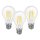 TRANGO 3-flammig 3142-8W Stoffschirm Deckenlampe *EMA* Ø 26, 28 & 35cm Farbe: weiß, braun, grau inkl. 3x 8 Watt 3000K warmweiß E27 LED-Leuchtmittel