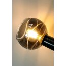 TRANGO 5-flg. 1010-58SD Edelstahl-Optik Deckenleuchte schwenkbar *WOW* inkl. 5x 3-Stufen dimmbar LED-Leuchtmittel 3000K warmweiß Deckenlampe mit Design rauchigen Glasschirmen