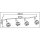 TRANGO 4-flammig 1010-45SD LED-Deckenleuchte in Schwarz-Optik *WOW* inkl. 4x 3-Stufen dimmbar LED-Leuchtmittel 3000K warmweiß, Deckenlampe mit Design rauchigen Glaslampenschirmen, Deckenstrahler, Wohnzimmer Lampe, Spots schwenkbar