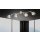 TRANGO 4-flammig 1010-48SD LED-Deckenleuchte *WOW* inkl. 4x 3-Stufen dimmbar LED-Leuchtmittel 3000K warmweiß I Deckenlampe in Edelstahl-Optik mit Design rauchigen Glaslampenschirmen, Deckenstrahler, Wohnzimmer Lampe, Spots schwenkbar