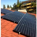 TRANGO 4er Pack 120cm ST-0026 Aluprofil 4x4cm(BxH) zum Montieren 1xSolarpanel auf Schrägdach, Flachdach, Ziegeldach, Solaranlage