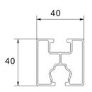 TRANGO 2er-Pack ST-0029 ALU-Profil Verbinder für Alu-Profil 40x40mm, Schienenverbinder für PV-Solarmodule, PV-Anlage Solarmodul Verbinder, PV-Anlage Zubehör 100x35x25mm
