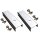 TRANGO 2er-Pack ST-0029 ALU-Profil Verbinder für Alu-Profil 40x40mm, Schienenverbinder für PV-Solarmodule, PV-Anlage Solarmodul Verbinder, PV-Anlage Zubehör 100x35x25mm