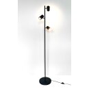 Leselampe schwenkbar *EARTH* inkl. 3x 4.8W 3-Stufen dimmbar GU10 LED Leuchtmittel 3000K warmweiß in Anthrazit-matt ca. H:150cm