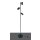 Leselampe schwenkbar *EARTH* inkl. 3x 4.8W 3-Stufen dimmbar GU10 LED Leuchtmittel 3000K warmweiß in Anthrazit-matt ca. H:150cm