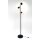 Leselampe schwenkbar *EARTH* inkl. 3x 4.8W 3-Stufen dimmbar GU10 LED Leuchtmittel 3000K warmweiß in Anthrazit-matt ca. H:150cm