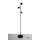Leselampe schwenkbar *EARTH* inkl. 3x 4.8W 3-Stufen dimmbar GU10 LED Leuchtmittel 3000K warmweiß in Anthrazit-matt ca. H:150cm
