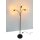 Trango 3-flg 1531A-SD Stehlampe Anthrazit-matt *EARTH* inkl. 3x 4W 3-Stufen dimmbar E27 LED Leuchtmittel 2500K Gold-warmweiß ca. H1550mm 3 Lampenarmen schwenkbar Stehleuchte, Bürolampe, Standlampe