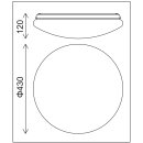 Trango 3105 IP44 LED Badleuchte in Weiß aus Acryl...