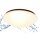 Trango 3105 IP44 LED Badleuchte in Weiß aus Acryl mit CCT Farbtemperatur-Steuerung 3000K I 4000K I 6000K (durch ON/OFF Lichtschalter) *NOAH* inkl. 1x 20 Watt LED Modul Deckenlampe