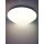 Trango 3105 IP44 LED Badleuchte in Weiß aus Acryl mit CCT Farbtemperatur-Steuerung 3000K I 4000K I 6000K (durch ON/OFF Lichtschalter) *NOAH* inkl. 1x 20 Watt LED Modul Deckenlampe